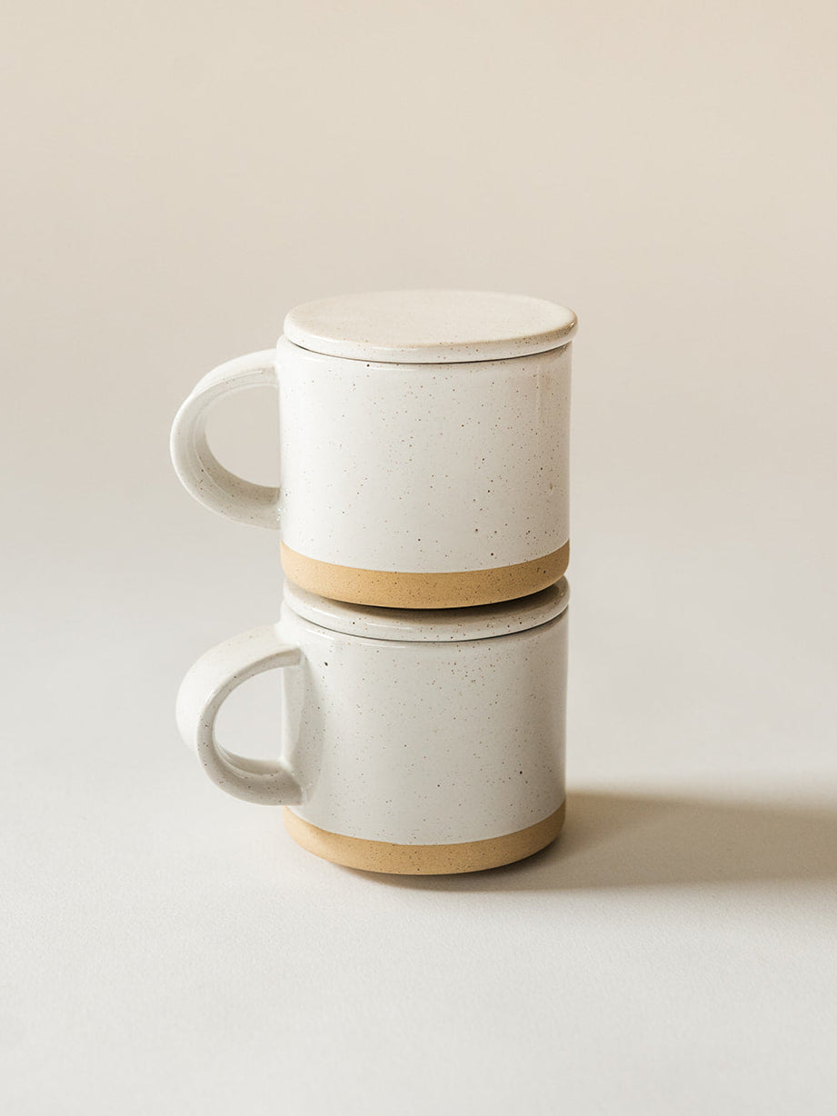 Speckle Mug With Lid - Set of 2