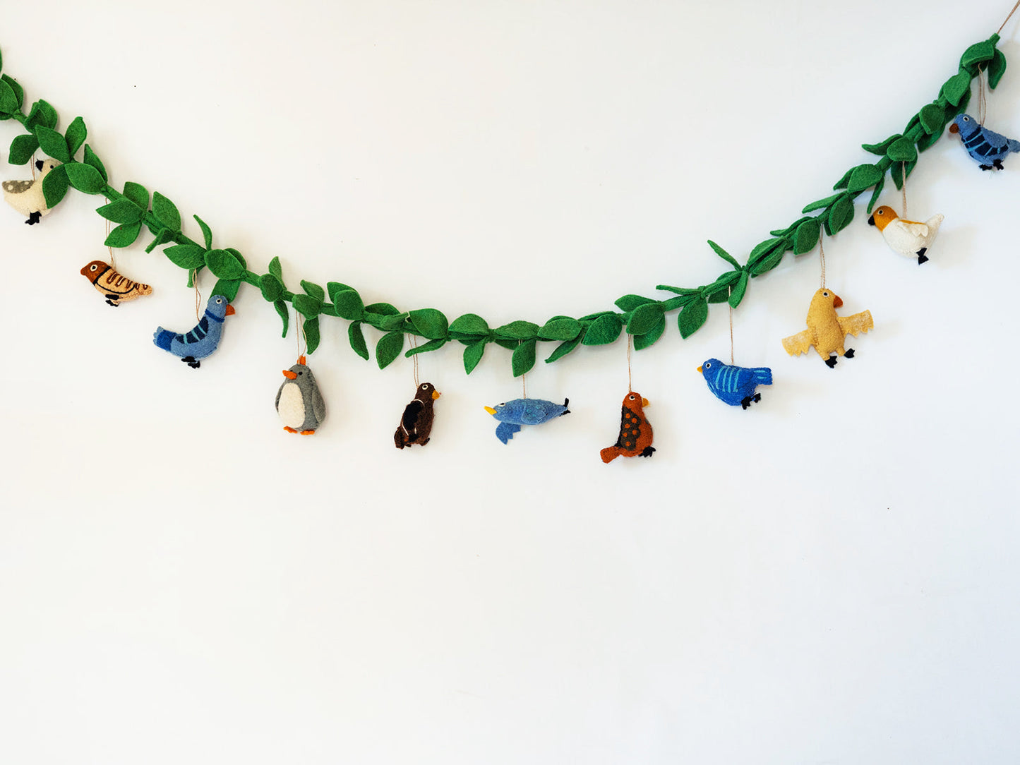 Festive Felt Bird Garland-GARLAND-ZWEIBIE