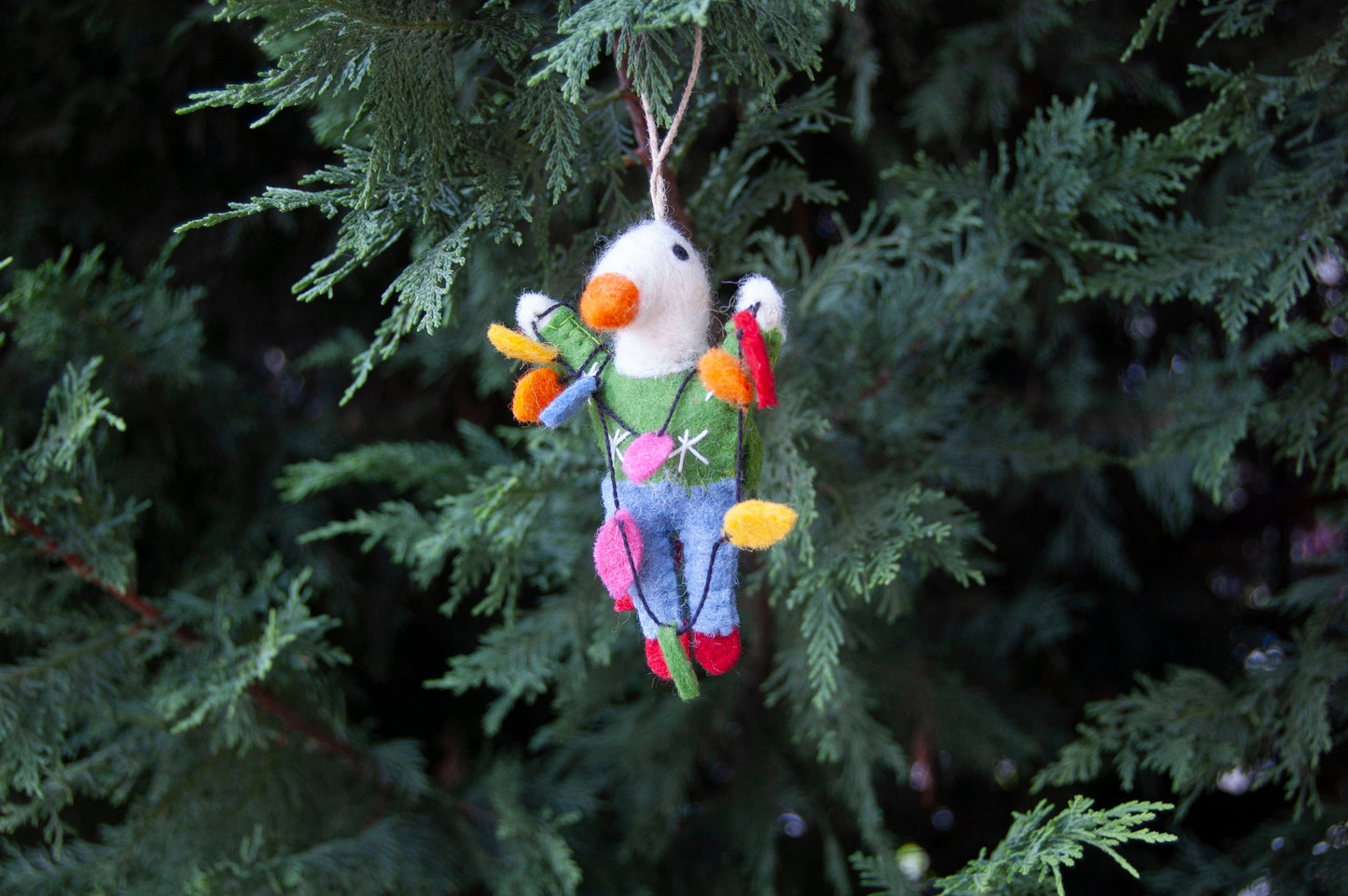 Georgie Goose Felted Ornament-ORNAMENT-ZWEIBIE