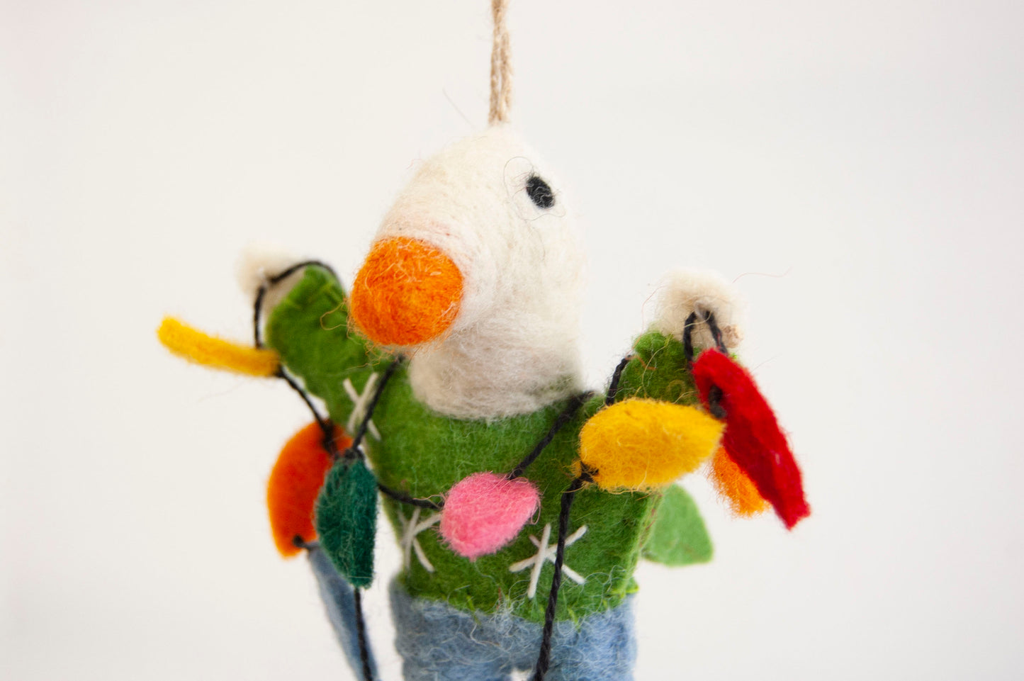 Georgie Goose Felted Ornament-ORNAMENT-ZWEIBIE
