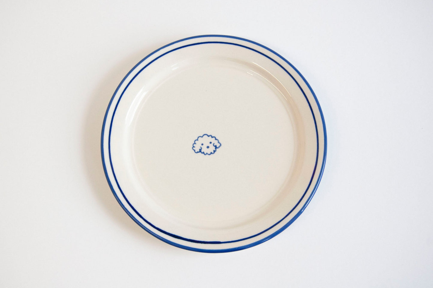 Fluffy Dog Salad Plate