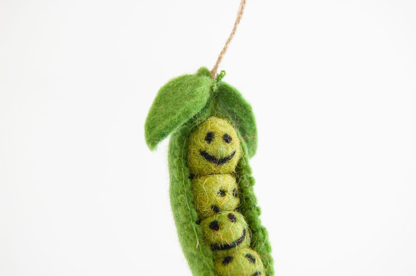 Peas in a Pod Felted Ornament-ORNAMENT-ZWEIBIE