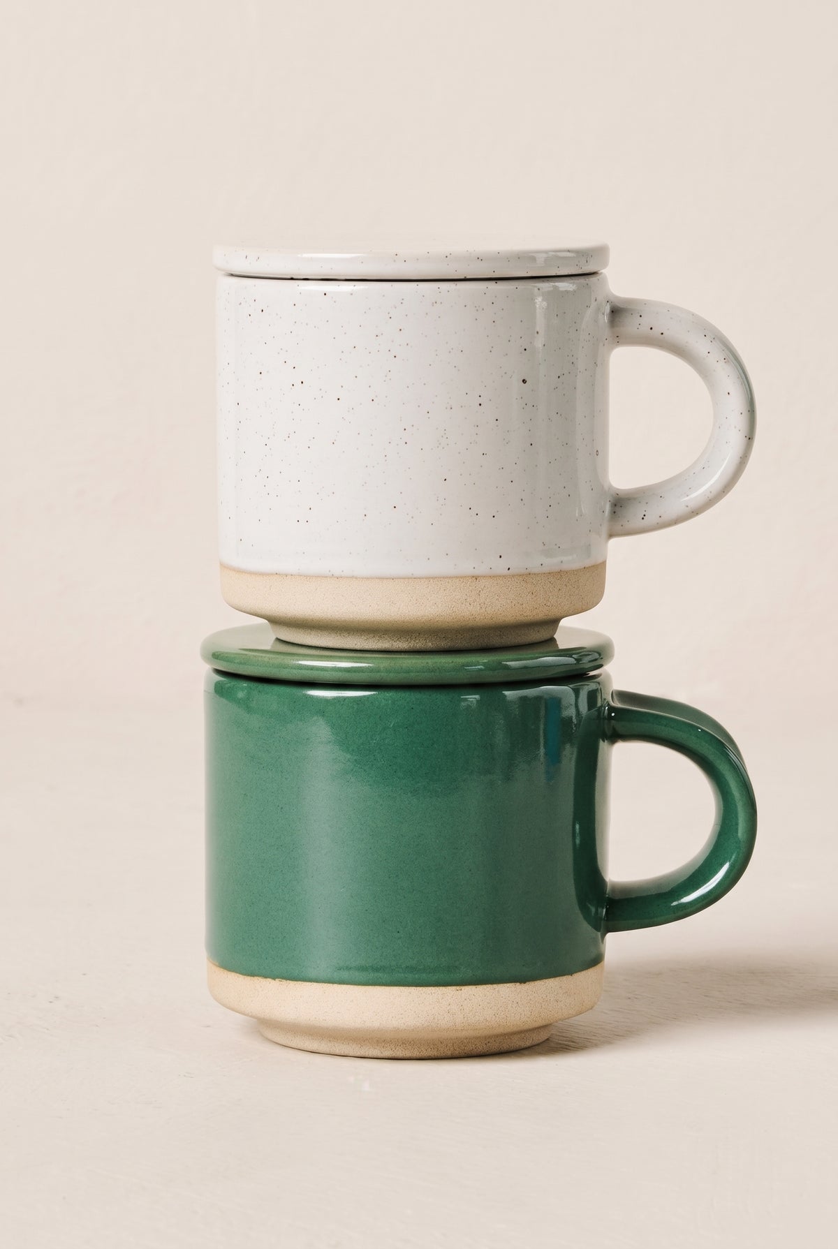 Speckle Mug With Lid - Set of 2