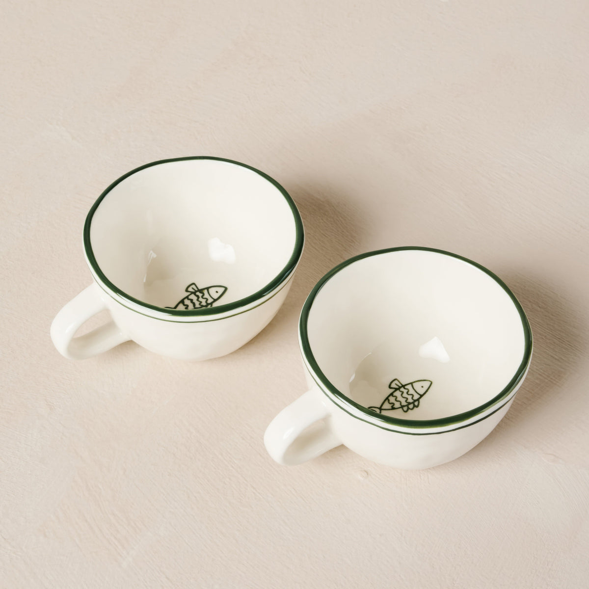 Melrose Icon Mug - Fish - Set of 2