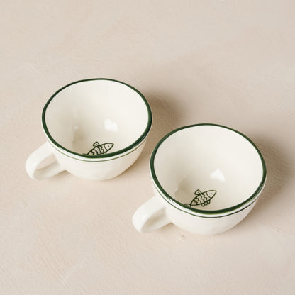 Melrose Icon Mug - Fish - Set of 2