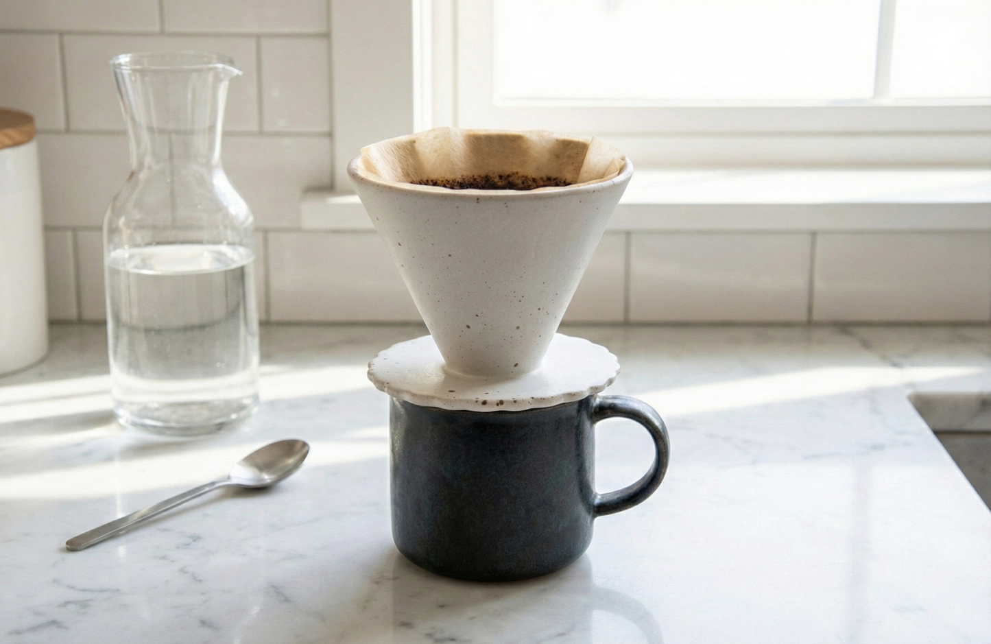 Speckle Pour Over Coffee Dripper