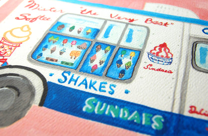 Mister Softee Ice Cream Truck Print - 8x10