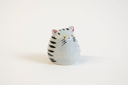 Cat Decorative Object - Set of 3 (Grey Tabby/Calico/Tan Tabby)