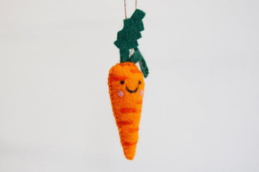 Carmen Carrot Felted Ornament-ORNAMENT-ZWEIBIE