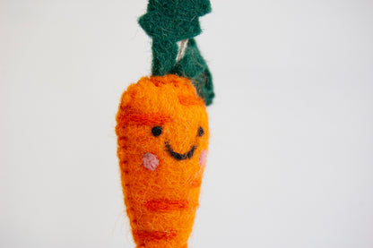 Carmen Carrot Felted Ornament-ORNAMENT-ZWEIBIE