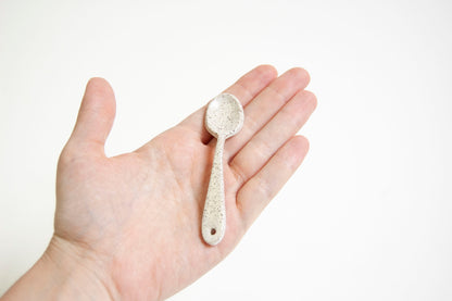 Mini Speckled Sugar Spoon