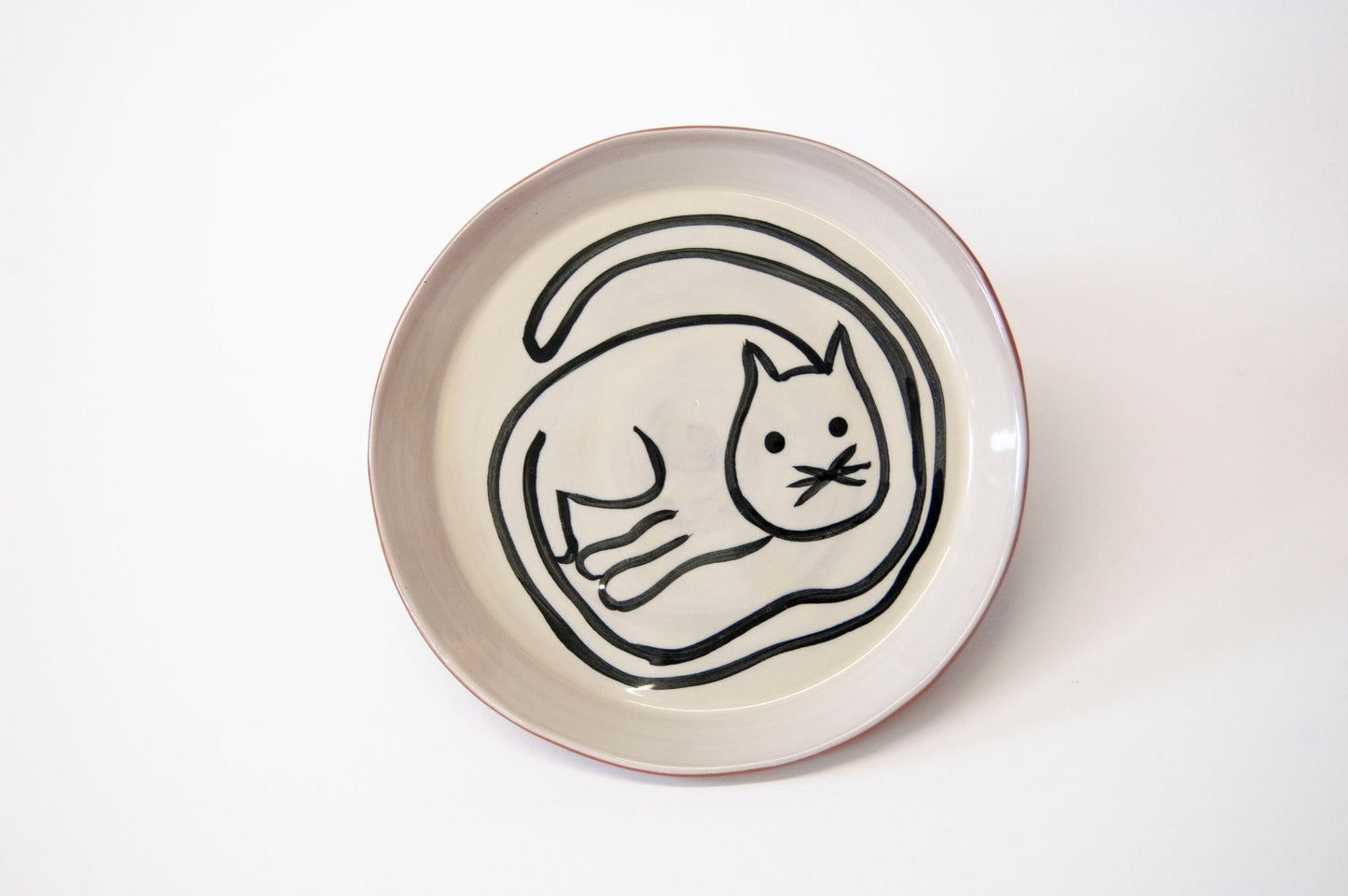 Curious Cat Dessert Plate - Set of 4