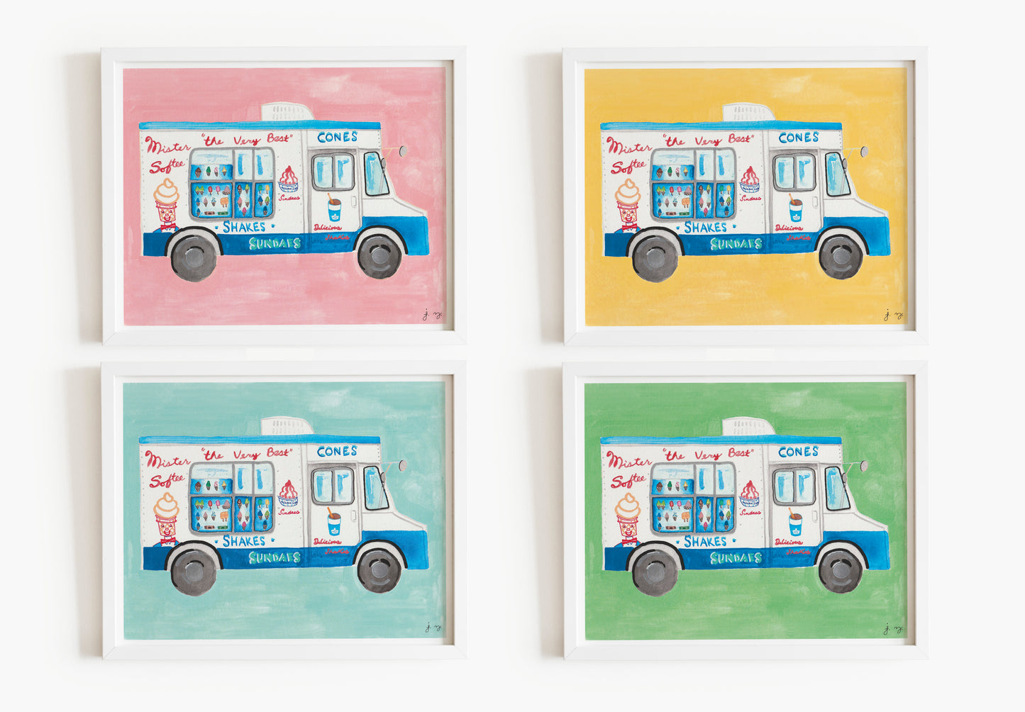 Mister Softee Ice Cream Truck Print - 8x10