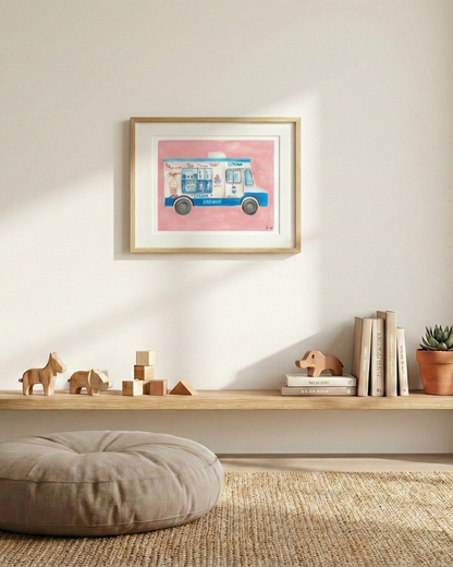 Mister Softee Ice Cream Truck Print - 8x10
