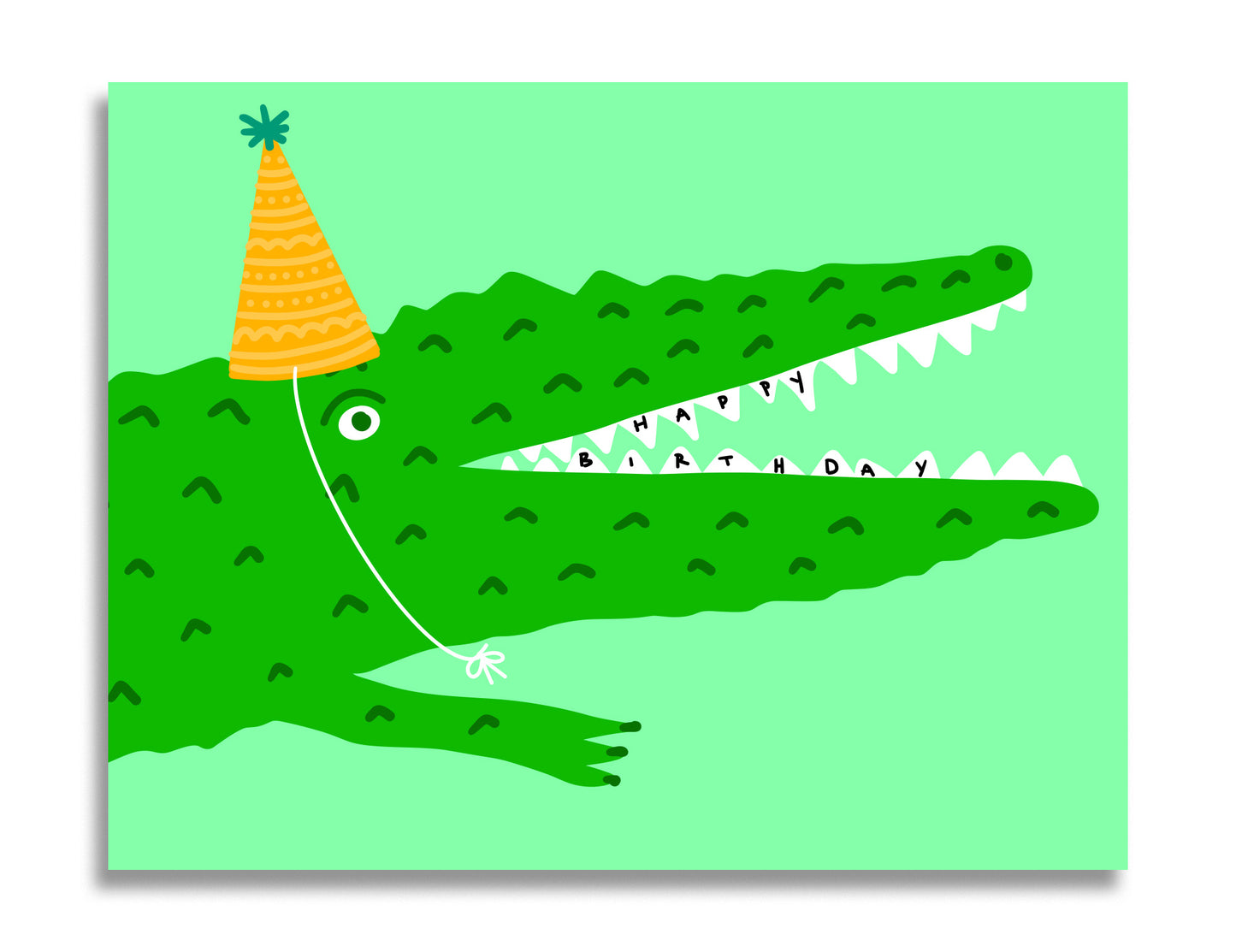 Crocodile Birthday Card