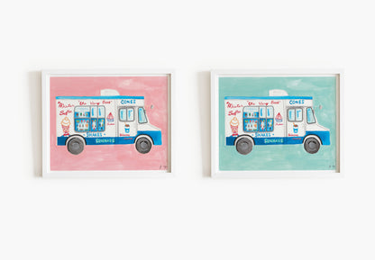 Mister Softee Ice Cream Truck Print - 8x10