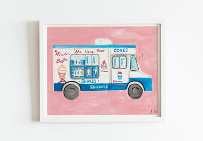 Mister Softee Ice Cream Truck Print - 8x10